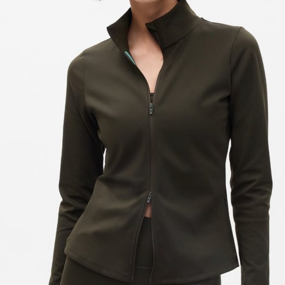 NWOT GapFit Recycled Power Jacket in Mistletoe Green - Picture 1 of 1